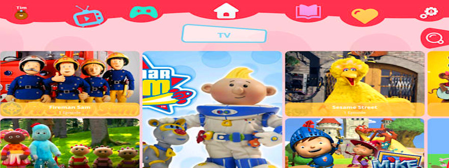 Virgin Kids TV app ad-free fun for 3-7 year olds