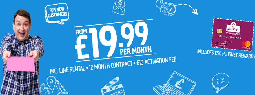 Plusnet broadband deals: Now with £50 Reward Card