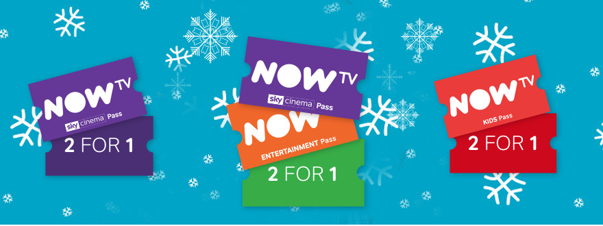 NowTV deals: 2 for 1 on Entertainment, Sky Cinema, Kids Pass