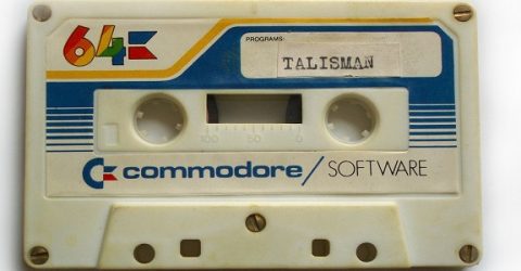photo of commodore 64 game cassette - talisman