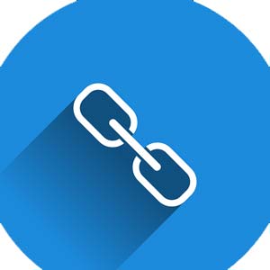 a flat style illustration of a hyperlink