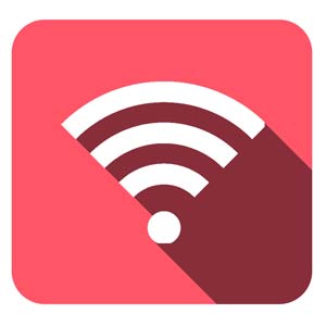 flat style illustration wifi icon